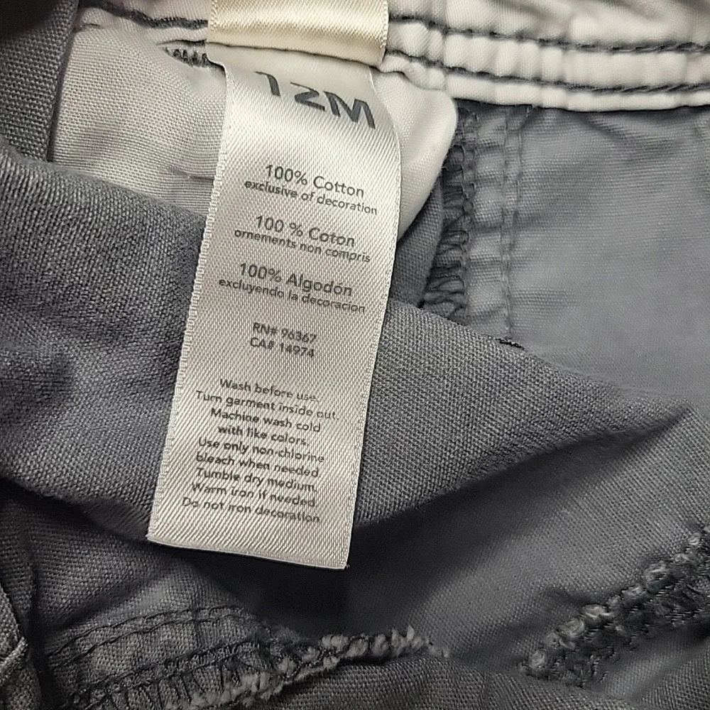 OSHKOSH BGosh Vestbak Gray Overalls Corduroy Detail Size‎ 12M